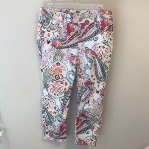 Chico’s Paisley Print crop pants